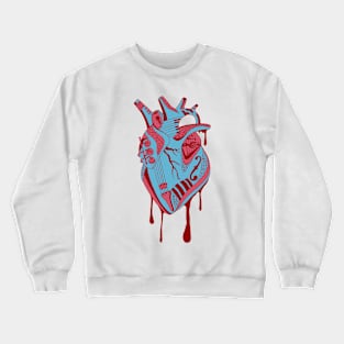 Pastel Tones Musical Heart Crewneck Sweatshirt